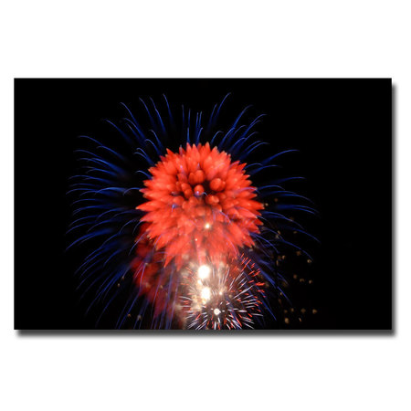 Kurt Shaffer; 'Abstract Fireworks II' Canvas Art,16x24